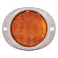 Grote Lighting REFLECTOR- 3 LENS- YEL- STEEL- 2-HOLE MN 40193